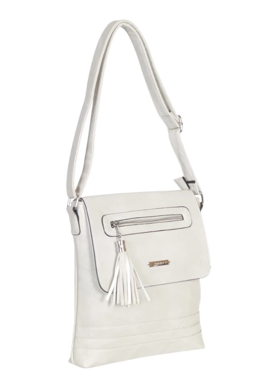 Torebka listonoszka damska – klasyczna przewieszka z frędzlem, praktyczna i pojemna