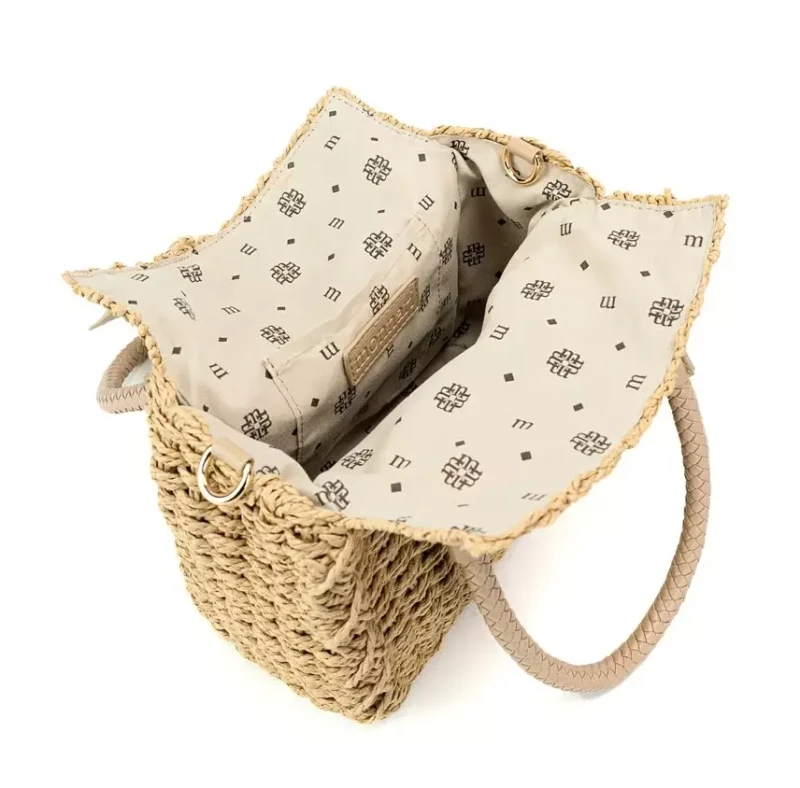 Torebka Monnari słomkowa kuferek – modna listonoszka na lato