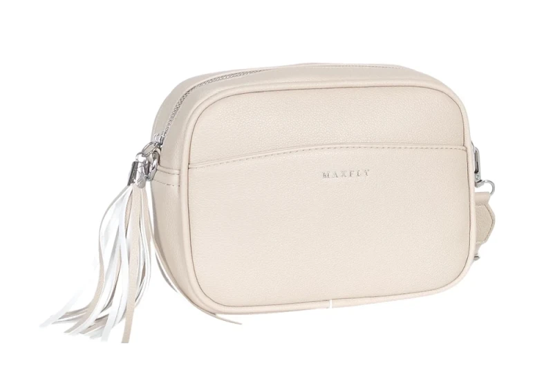 Modna torebka damska listonoszka ze skóry ekologicznej z frędzlami