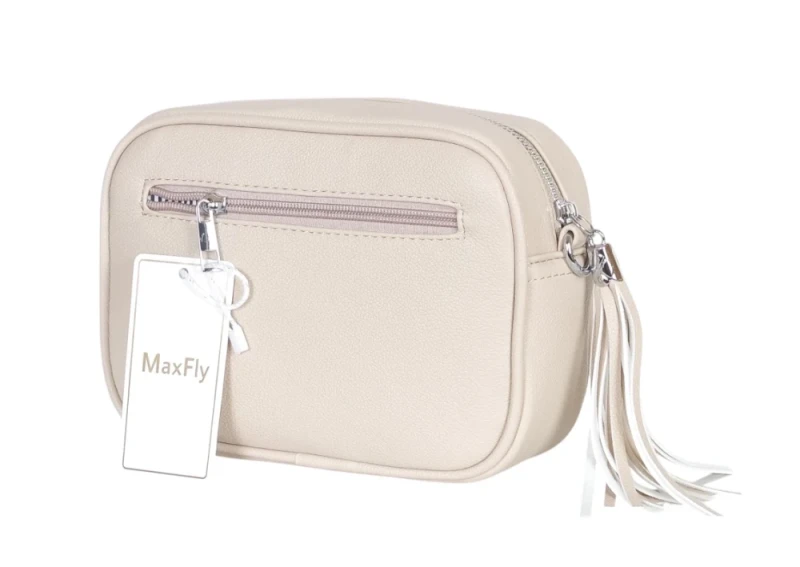 Modna torebka damska listonoszka ze skóry ekologicznej z frędzlami