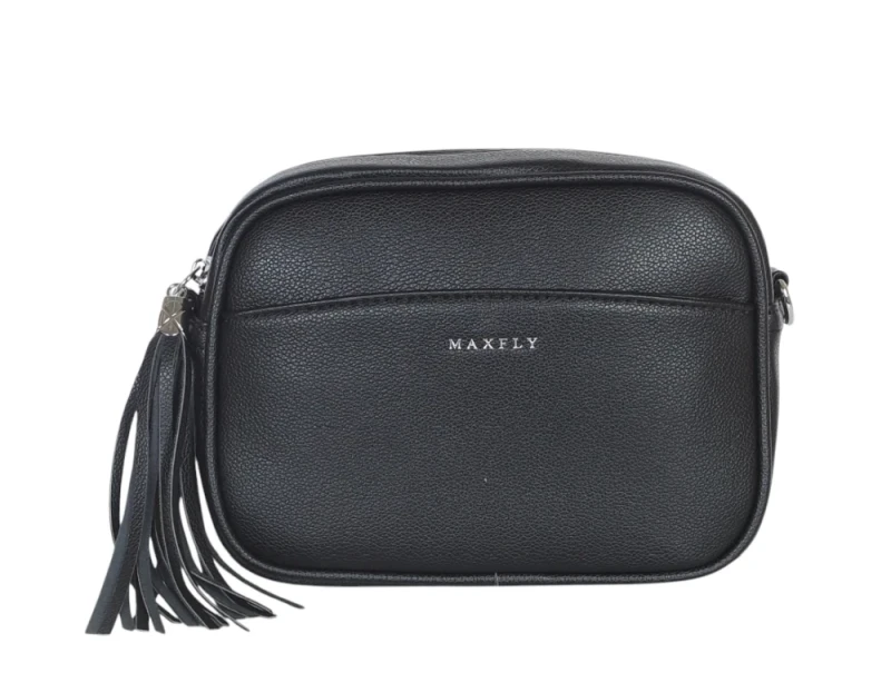 Modna torebka damska listonoszka ze skóry ekologicznej z frędzlami