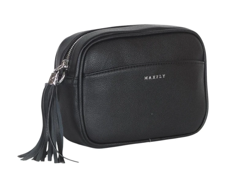 Modna torebka damska listonoszka ze skóry ekologicznej z frędzlami