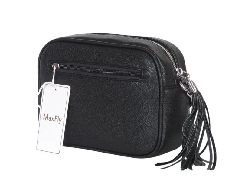 Modna torebka damska listonoszka ze skóry ekologicznej z frędzlami