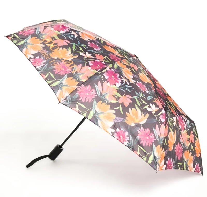 Parasol Damski z Kwiatami – Automatyczny i Składany