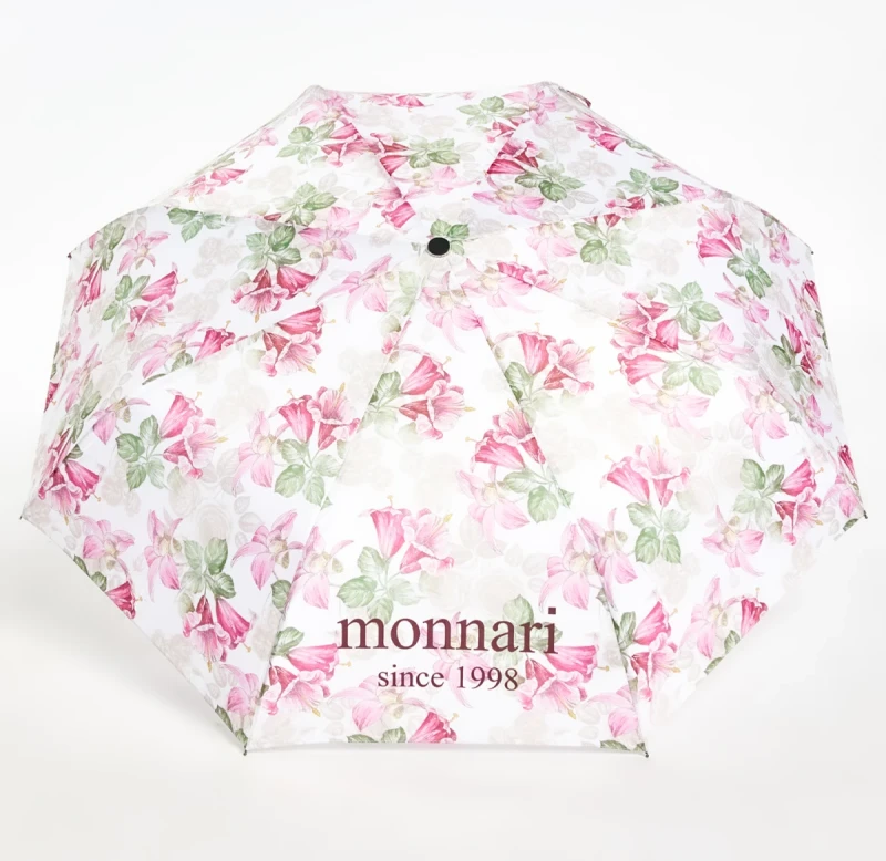 Parasol Damski Monnari – Kwiaty, Automatyczny, Składany