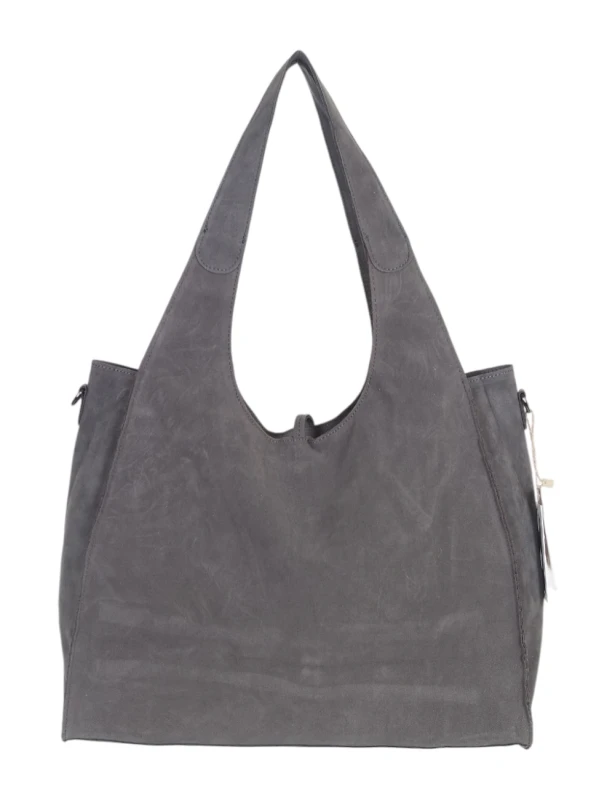 Torebka shopper Paolo Bags ITALY z eko zamszu 2w1 z saszetką – modna, pojemna, elegancka