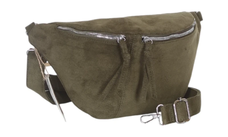 Nerka damska PAOLO BAGS ITALY z eko zamszu – modna, pojemna, elegancka | Jesień Zima 2025/26