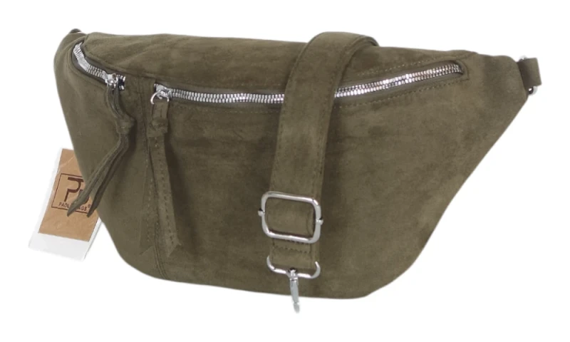 Nerka damska PAOLO BAGS ITALY z eko zamszu – modna, pojemna, elegancka | Jesień Zima 2025/26