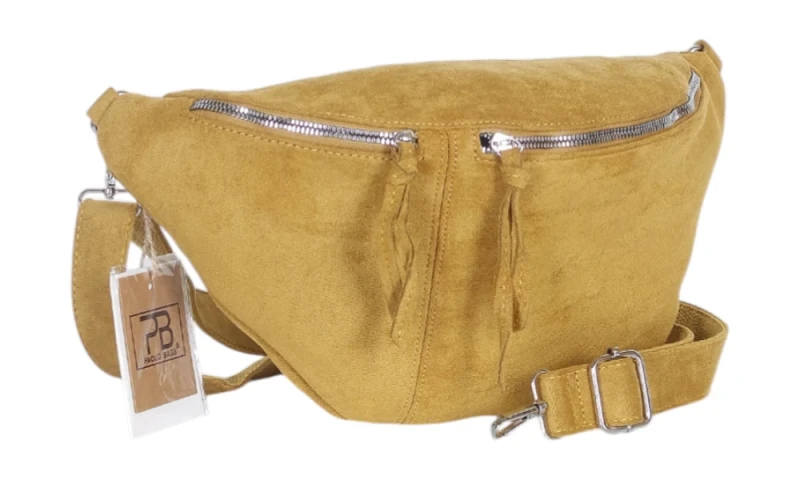 Nerka damska PAOLO BAGS ITALY z eko zamszu – modna, pojemna, elegancka | Jesień Zima 2025/26