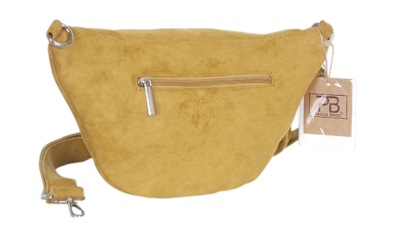 Nerka damska PAOLO BAGS ITALY z eko zamszu – modna, pojemna, elegancka | Jesień Zima 2025/26