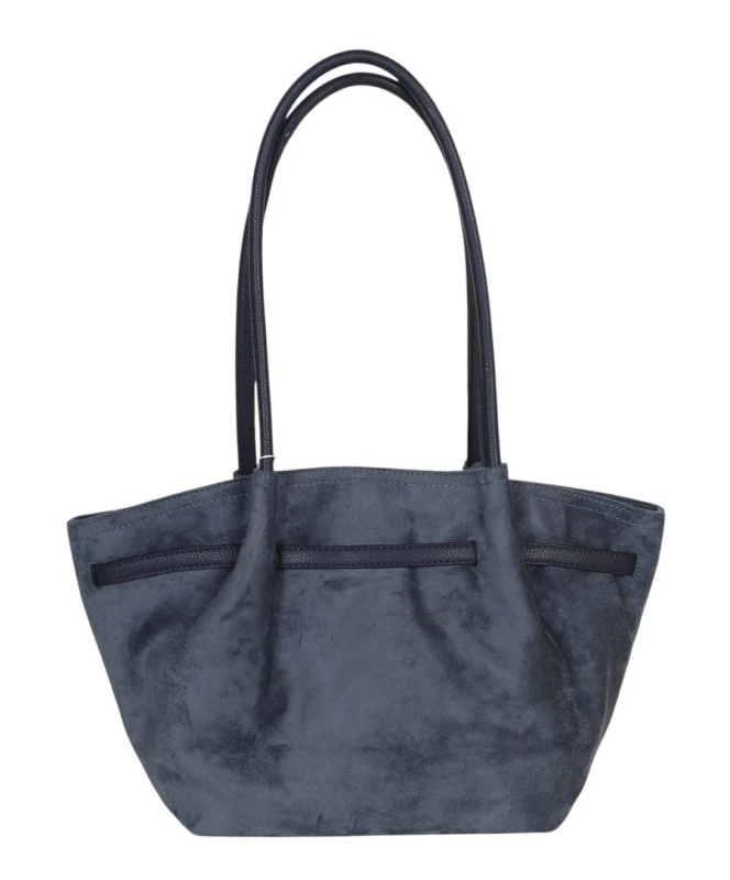 Torebka damska COVERI ITALY – modny kształt, elegancka zamszowa torba A4