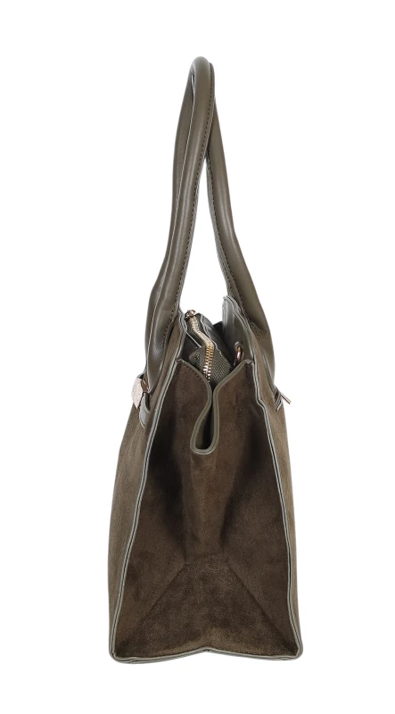 COVERI ITALY – elegancka torebka damska w modnym kształcie, usztywniana, pojemna