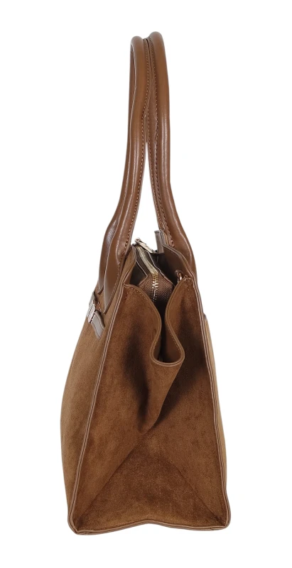 COVERI ITALY – elegancka torebka damska w modnym kształcie, usztywniana, pojemna