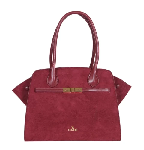 COVERI ITALY – elegancka torebka damska w modnym kształcie, usztywniana, pojemna