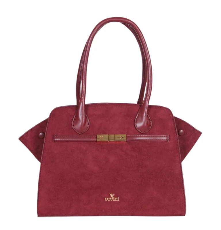 COVERI ITALY – elegancka torebka damska w modnym kształcie, usztywniana, pojemna