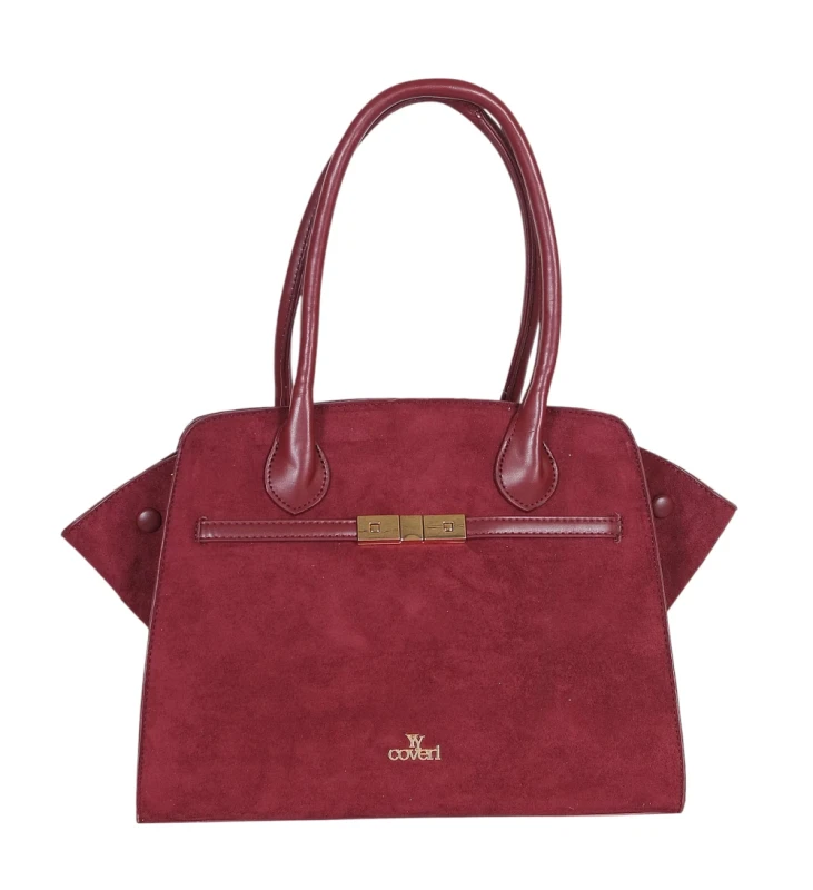 COVERI ITALY – elegancka torebka damska w modnym kształcie, usztywniana, pojemna