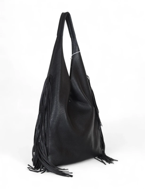 Torebka shopper COO&amp;COO Fashion Italy – duży shopper bag 2w1 z frędzlami