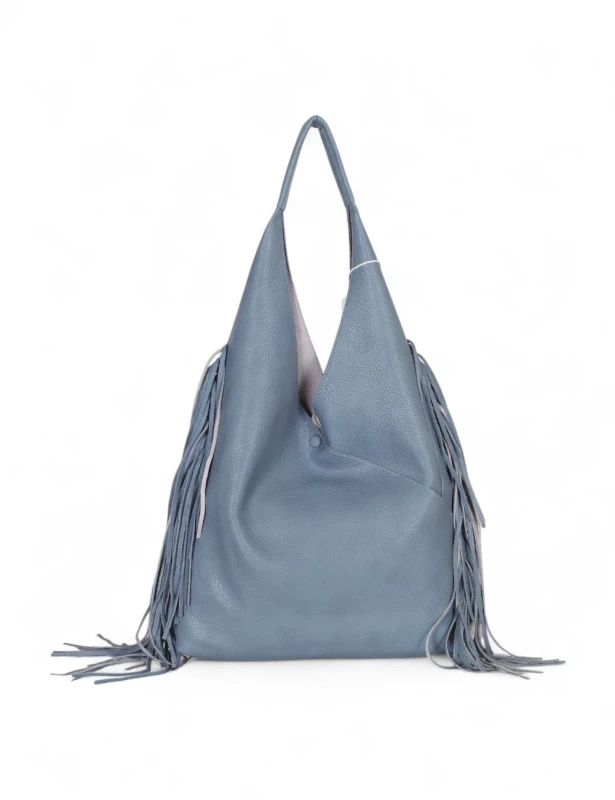 Torebka shopper COO&amp;COO Fashion Italy – duży shopper bag 2w1 z frędzlami