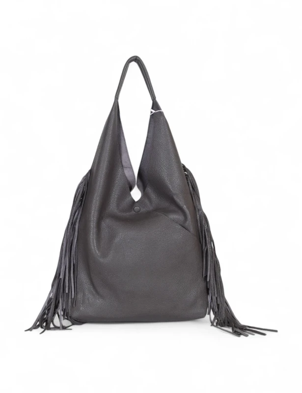 Torebka shopper COO&amp;COO Fashion Italy – duży shopper bag 2w1 z frędzlami