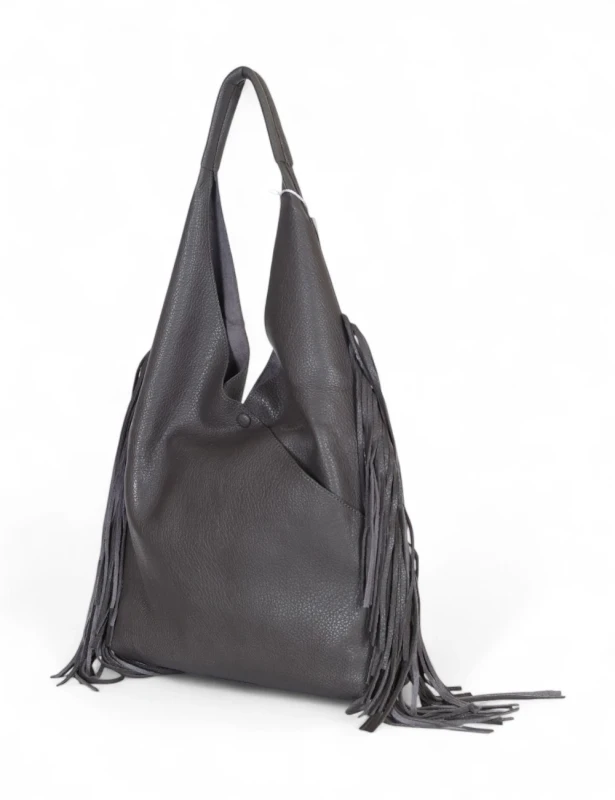 Torebka shopper COO&amp;COO Fashion Italy – duży shopper bag 2w1 z frędzlami