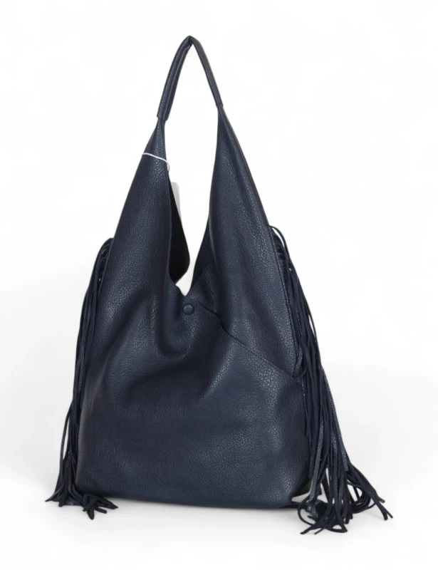 Torebka shopper COO&amp;COO Fashion Italy – duży shopper bag 2w1 z frędzlami