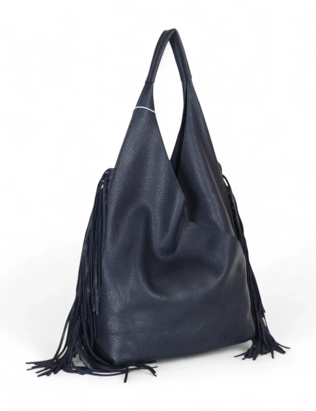 Torebka shopper COO&amp;COO Fashion Italy – duży shopper bag 2w1 z frędzlami