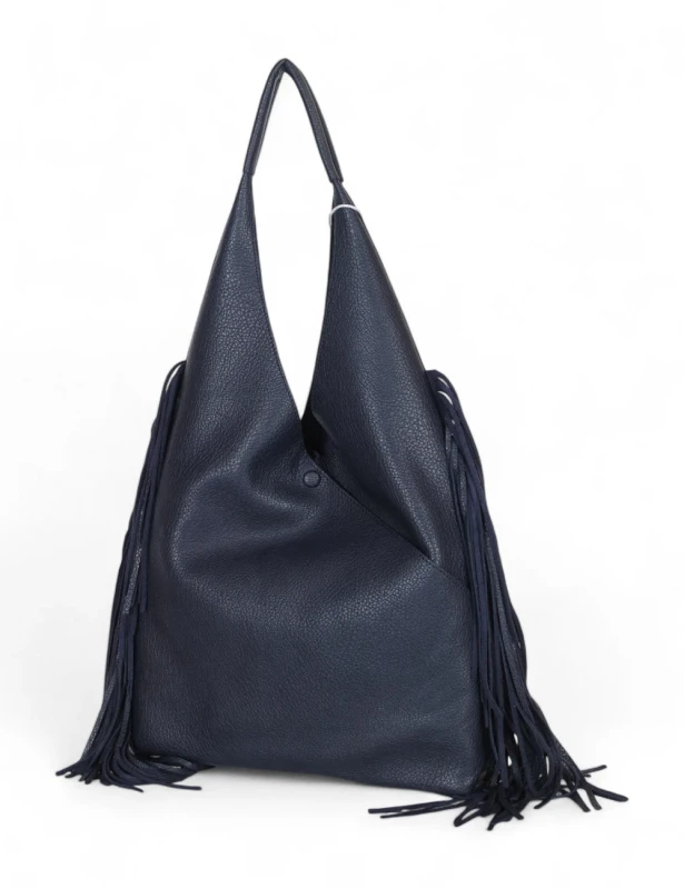 Torebka shopper COO&amp;COO Fashion Italy – duży shopper bag 2w1 z frędzlami