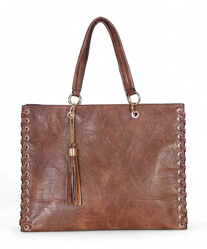 Torebka shopper Andrea Massi Italy 2w1 z saszetką – duży shopper bag A4