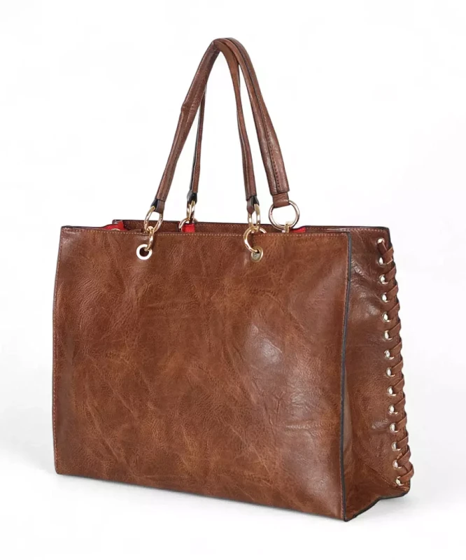 Torebka shopper Andrea Massi Italy 2w1 z saszetką – duży shopper bag A4