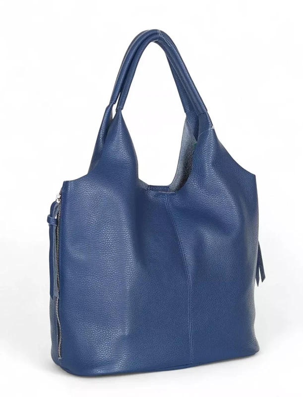 VERA PELLE Włoska skórzana torebka shopper 2w1 Skóra naturalna