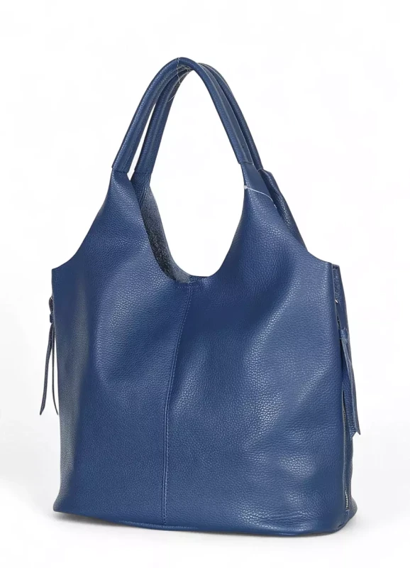 VERA PELLE Włoska skórzana torebka shopper 2w1 Skóra naturalna