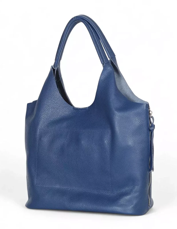 VERA PELLE Włoska skórzana torebka shopper 2w1 Skóra naturalna