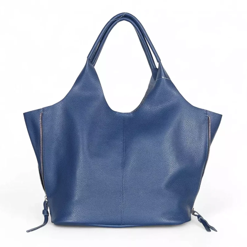 VERA PELLE Włoska skórzana torebka shopper 2w1 Skóra naturalna