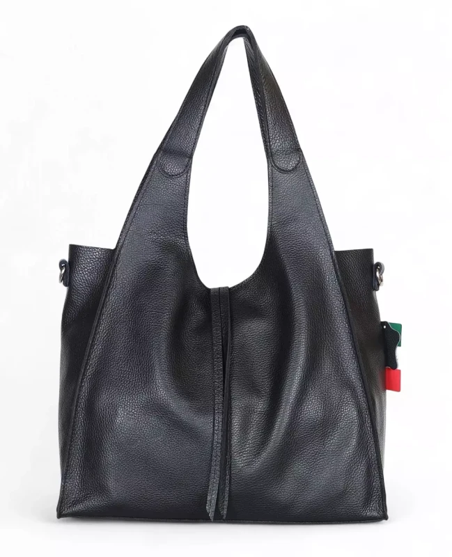 Torebka skórzana Vera Pelle – duży skórzany shopper z naturalnej skóry Dollaro