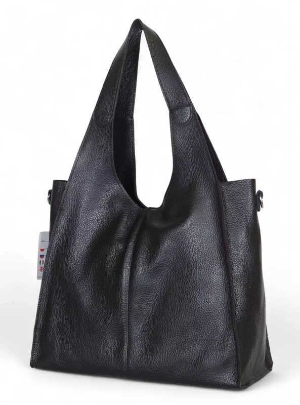 Torebka skórzana Vera Pelle – duży skórzany shopper z naturalnej skóry Dollaro