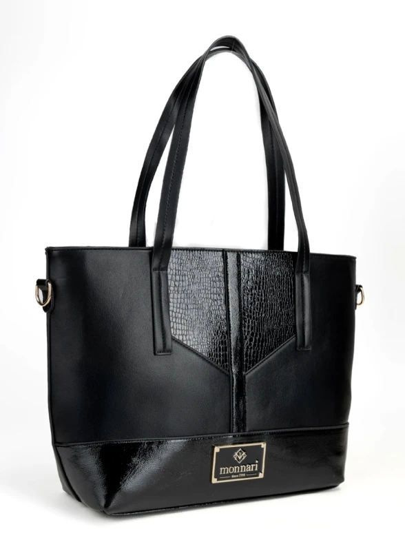 Monnari Premium Collection – elegancka torebka A4 z paskiem na łańcuszku, Jesień–Zima 2025/26