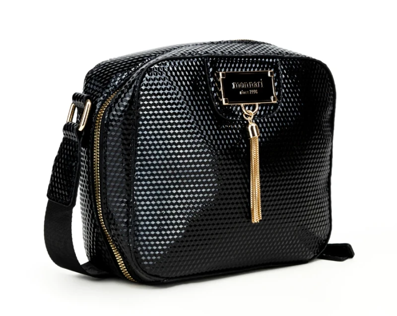 Monnari – listonoszka z frędzlem, lakierowana skóra, modna faktura, Jesień–Zima 2025/26