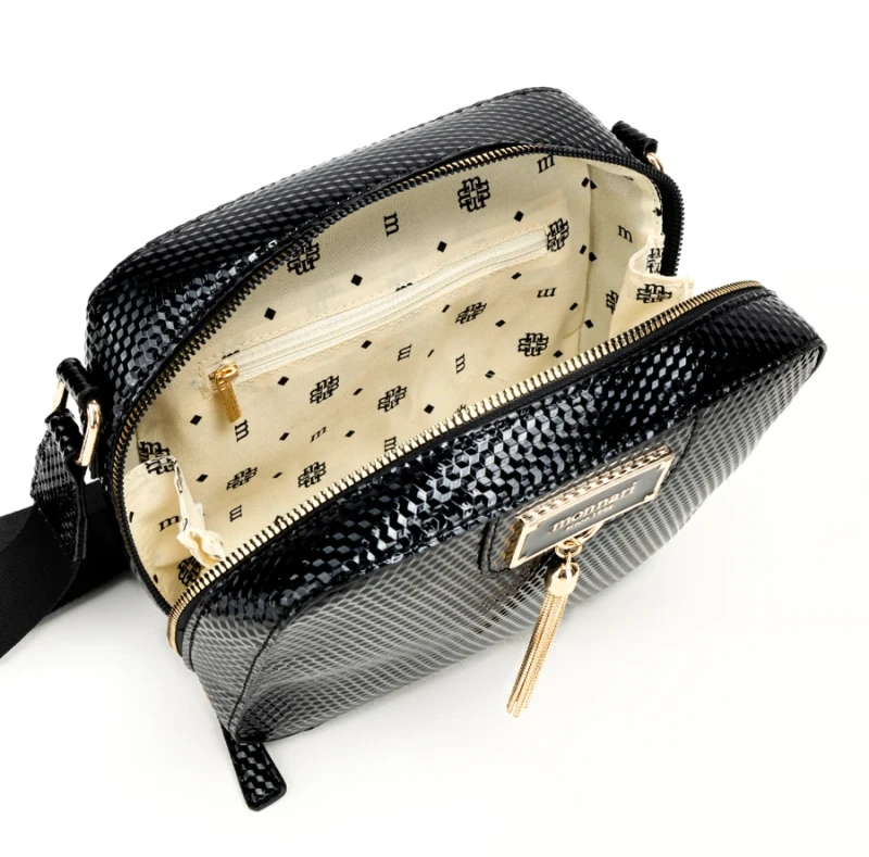 Monnari – listonoszka z frędzlem, lakierowana skóra, modna faktura, Jesień–Zima 2025/26