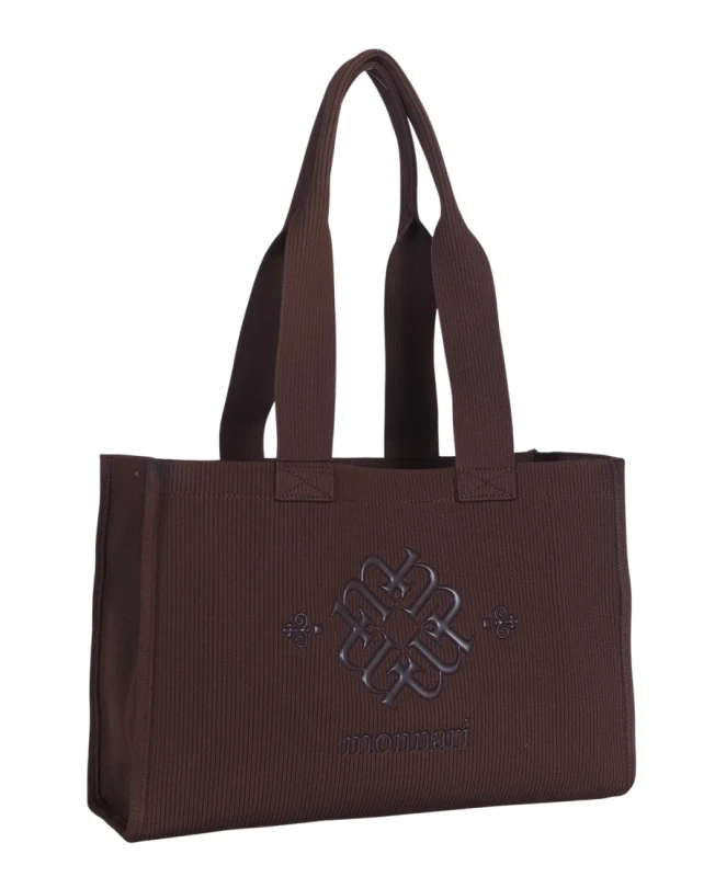 Torba na zakupy MONNARI Shopper Premium – modna shopperka czekoladowa 2025