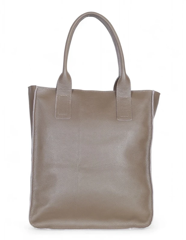 VERA PELLE Torebka skórzana A4 – włoska klasyczna torebka ze skóry naturalnej