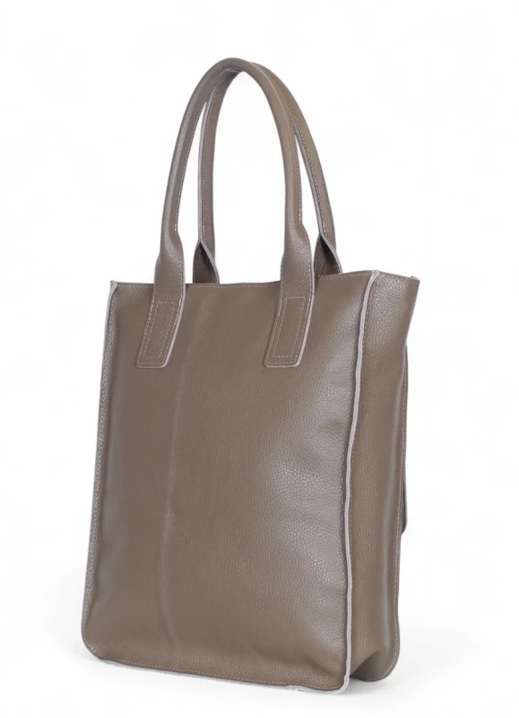 VERA PELLE Torebka skórzana A4 – włoska klasyczna torebka ze skóry naturalnej