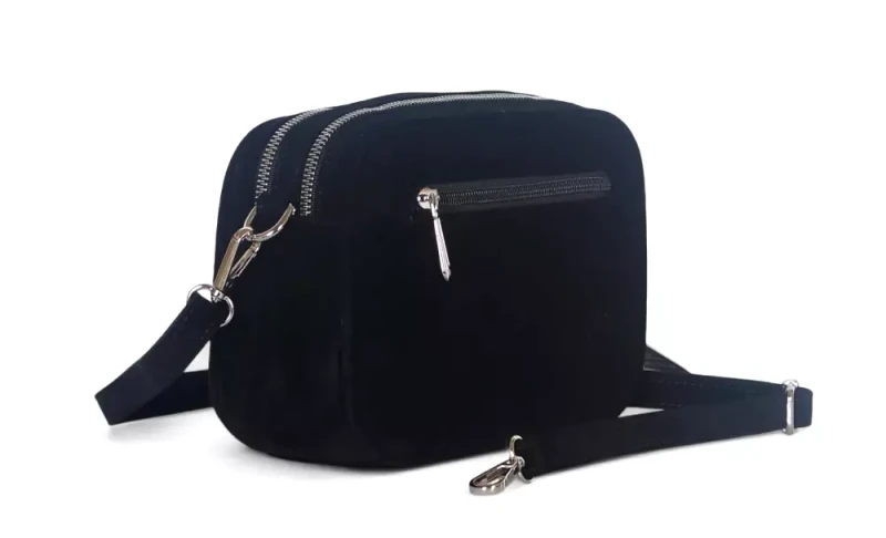 Torebka listonoszka Flora&amp;Co Paris – elegancka torebka damska zamszowa, dwukomorowa, nowa kolekcja Jesień Zima 2025/26