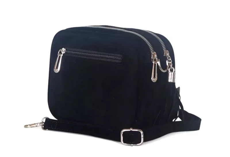 Torebka listonoszka Flora&amp;Co Paris – elegancka torebka damska zamszowa, dwukomorowa, nowa kolekcja Jesień Zima 2025/26