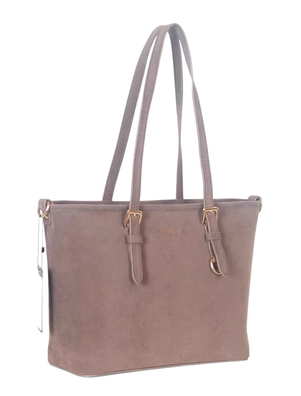 Torebka damska Flora&amp;Co – elegancki zgrabny shopper z zamszu ekologicznego
