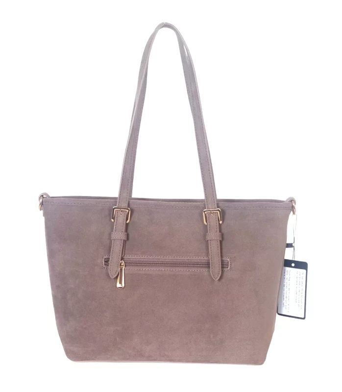 Torebka damska Flora&amp;Co – elegancki zgrabny shopper z zamszu ekologicznego