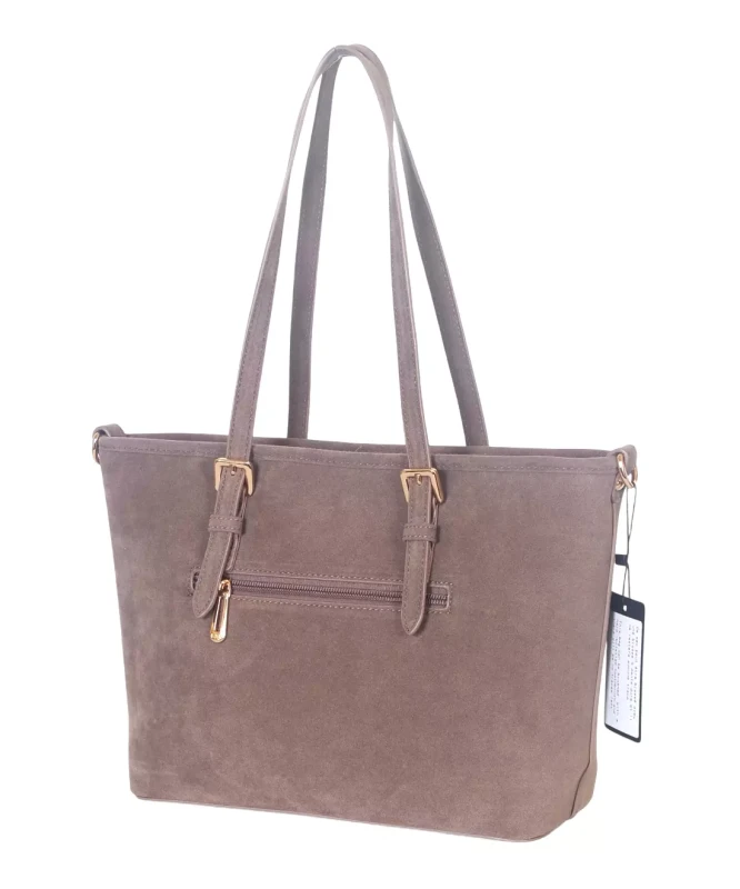 Torebka damska Flora&amp;Co – elegancki zgrabny shopper z zamszu ekologicznego