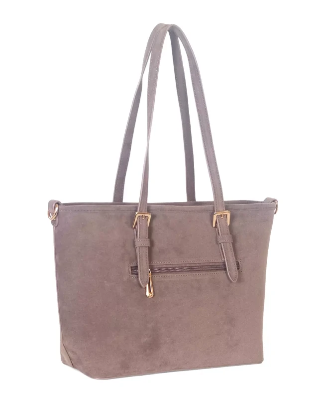 Torebka damska Flora&amp;Co – elegancki zgrabny shopper z zamszu ekologicznego
