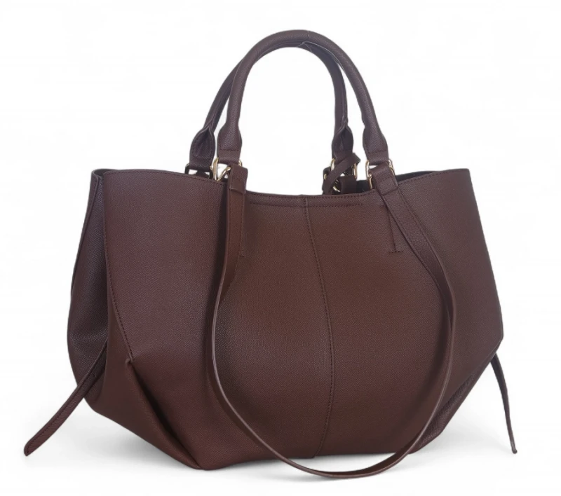 Torebka Gallantry Paris shopper bag ze skóry ekologicznej – modna torba z saszetką i regulowaną szerokością