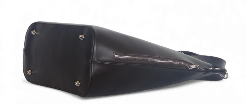 VERA PELLE Ekskluzywna Skórzana włoska torebka Czekoladowy brąz