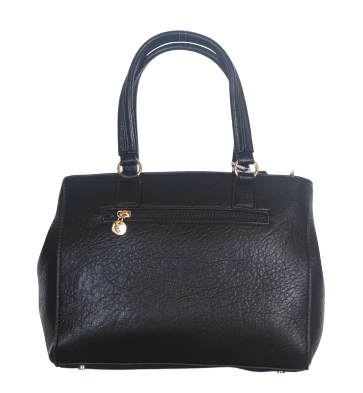 Torebka kuferek Lulu Castagnette – elegancka torebka damska z eko skóry, dwie komory, złote dodatki